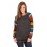 Multicolor Long Sleeve Charcoal Grey Sweatshirt